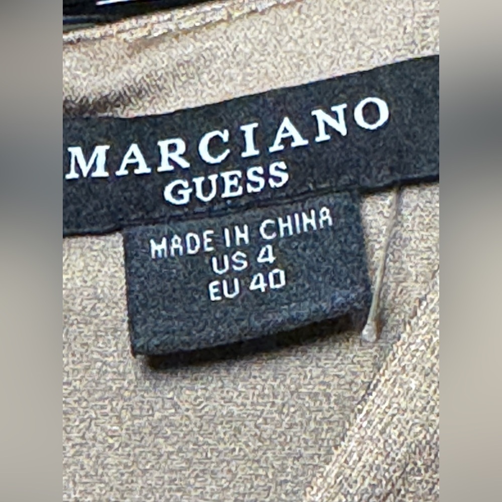 Marciano Guess Daydream Dress Satin Bronze US 4 / EU 40 – New with Tags - Picture 4 of 5